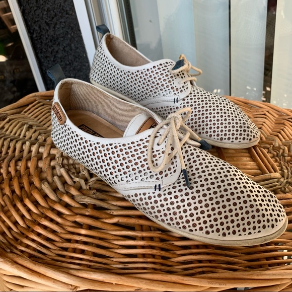 Pikolinos Womens Loafer’s Perforated Leather Comfort Shoes Size 38 - Picture 11 of 13